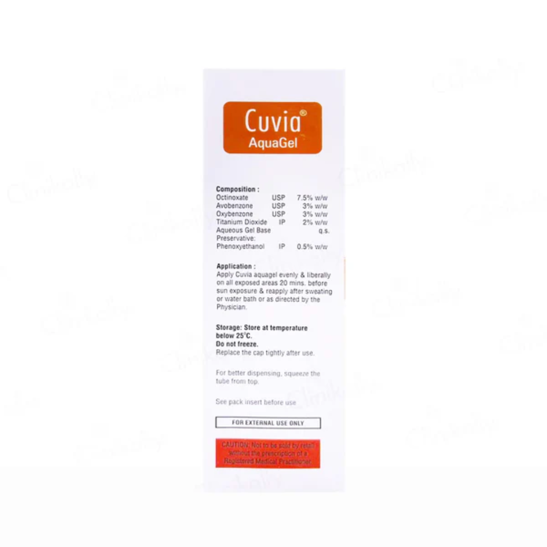 Cuvia Aquagel Sunscreen Gel SPF 30