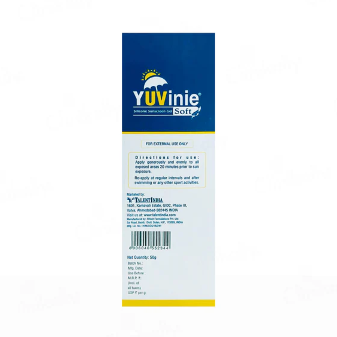 Yuvinie Soft Silicon Sunscreen Gel SPF 50+