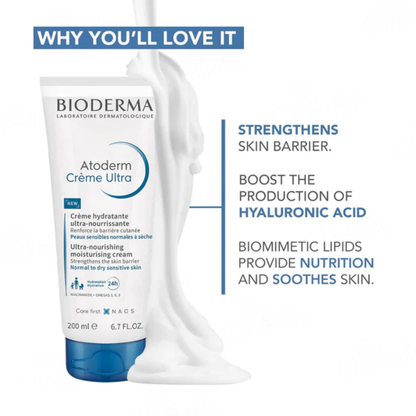 Bioderma Atoderm Crème Ultra-Nourishing Moisturizer 200ml