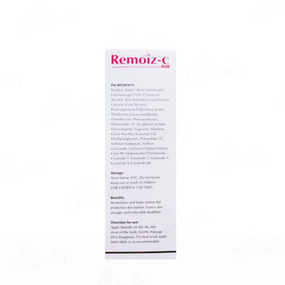 Remoiz-C Ceramide Based Full Body Moisturizing Lotion