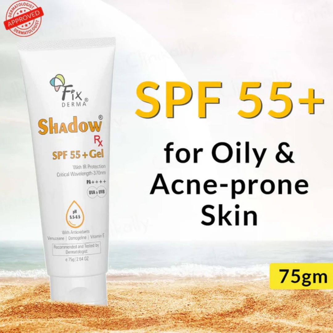 Fixderma Shadow Rx Sunscreen Gel SPF 55+ PA++++