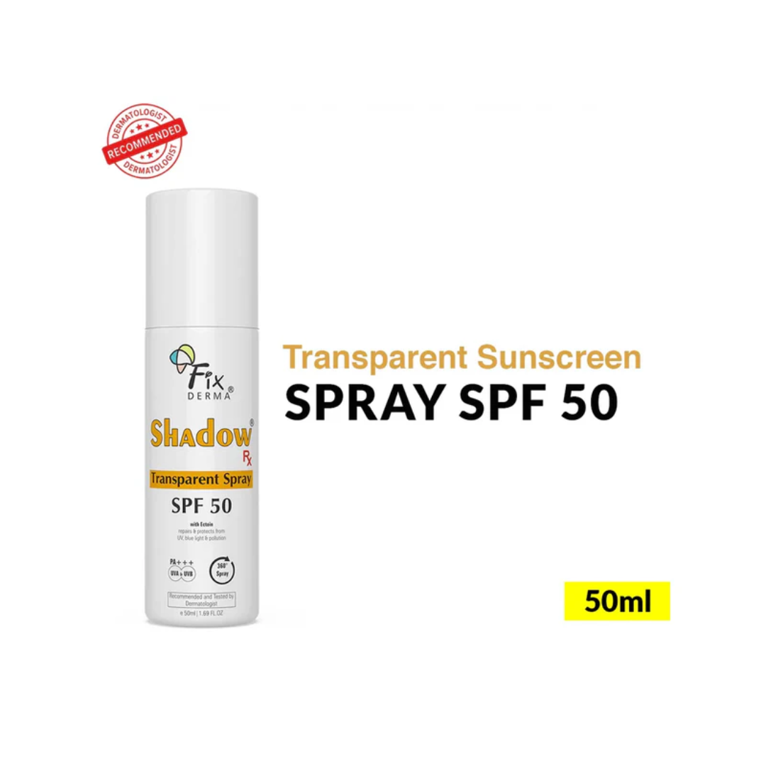 Fixderma Shadow Transparent Spray Sunscreen SPF 50 PA+++