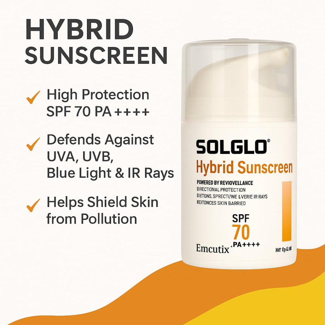 Solglo Hybrid Sunscreen SPF 70 PA++++