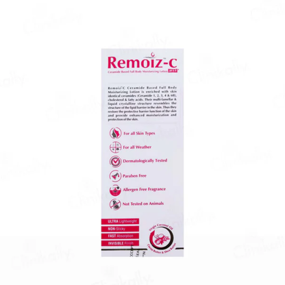 Remoiz-C Ceramide Based Full Body Moisturizing Lotion