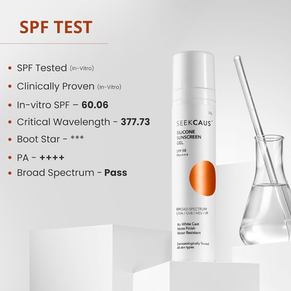 Seekcaus Silicone Sunscreen Gel SPF 50 PA++++
