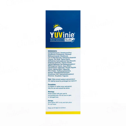 Yuvinie Soft Silicon Sunscreen Gel SPF 50+