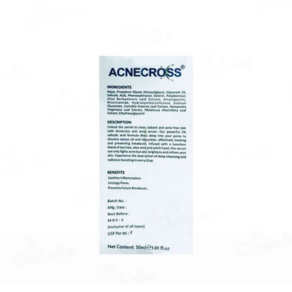 Acnecross Salicylic Acid Pore Refining Serum