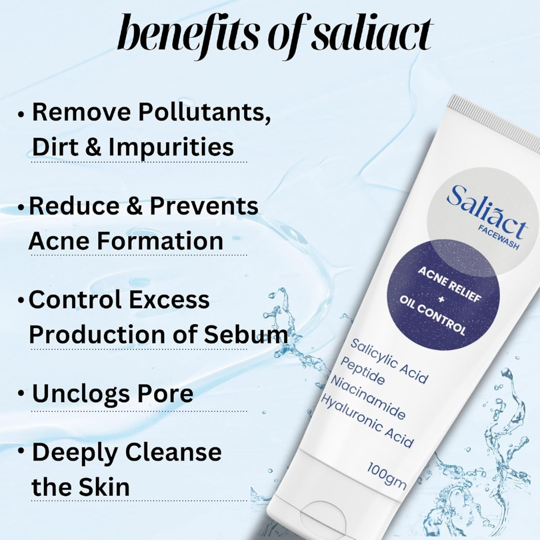 Saliact Acne Relief & Oil Control Facewash