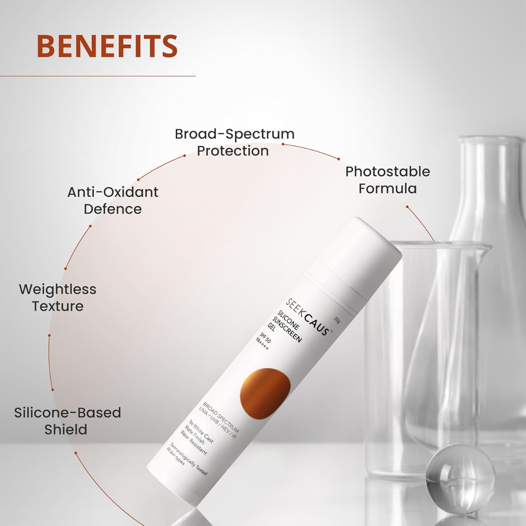 Seekcaus Silicone Sunscreen Gel SPF 50 PA++++