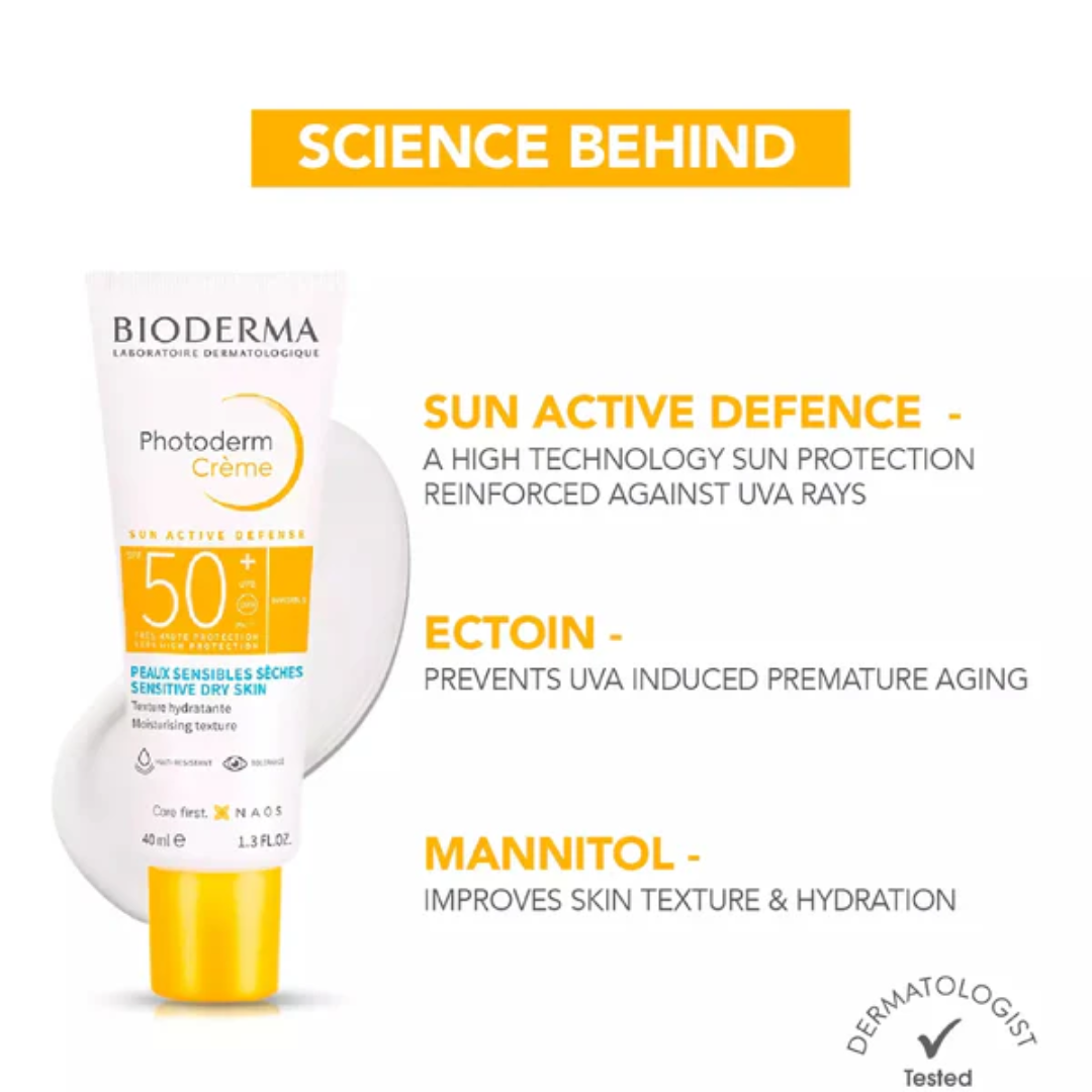 Bioderma Photoderm Creme SPF 50+ PA++++ (Sun Active Defense)