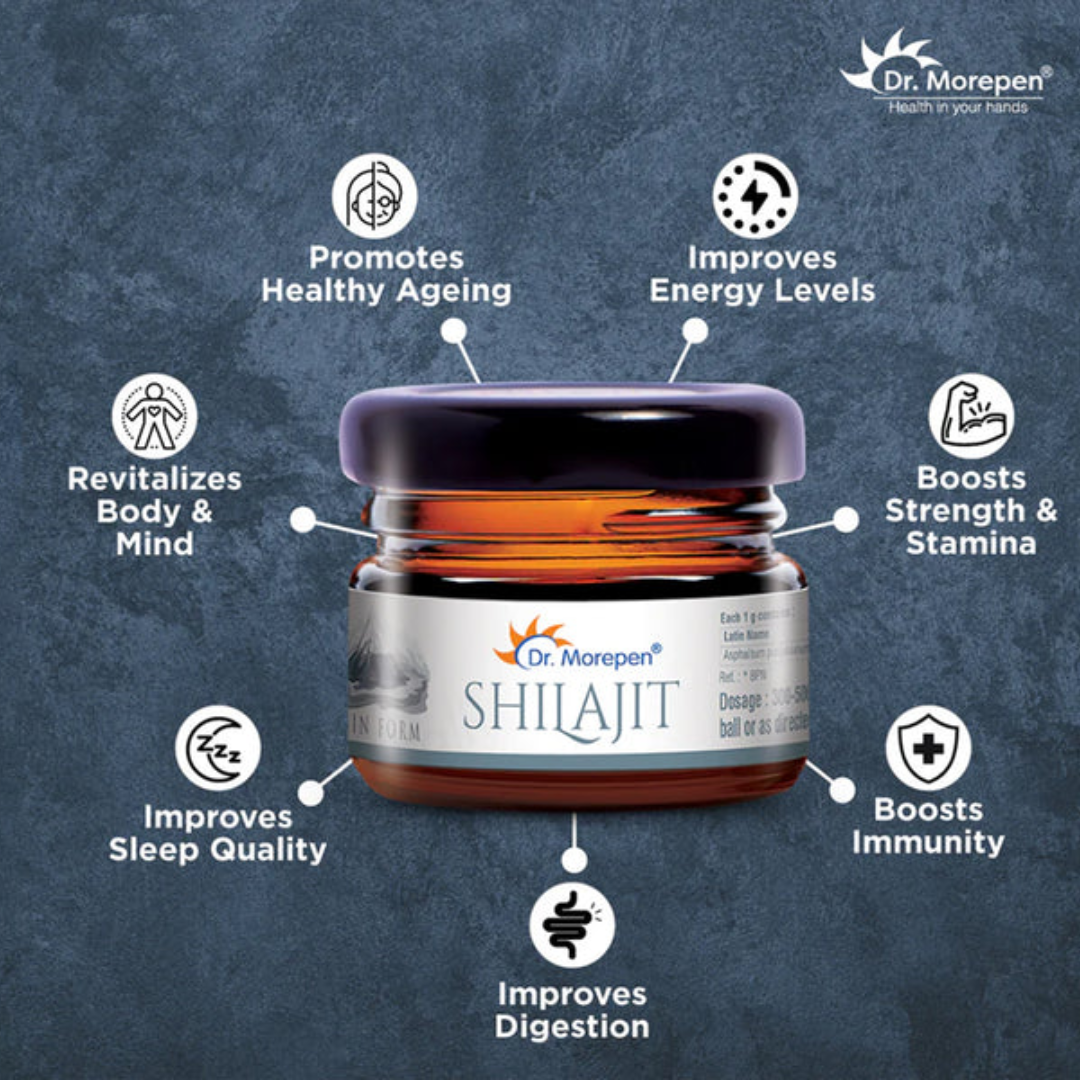Dr. Morepen Shilajit Pure and Natural Resin Form