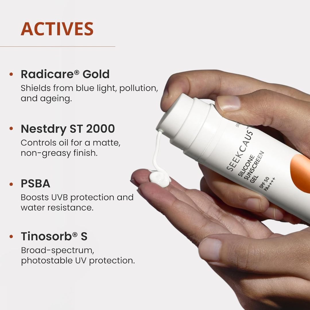 Seekcaus Silicone Sunscreen Gel SPF 50 PA++++