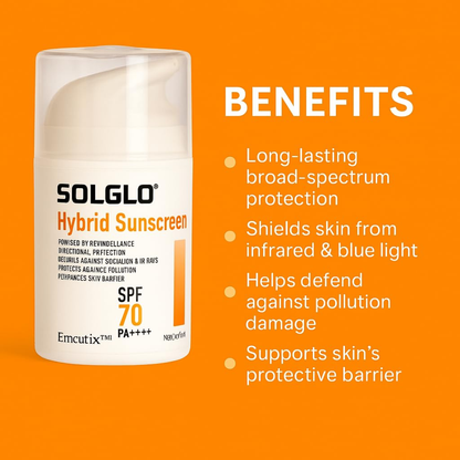 Solglo Hybrid Sunscreen SPF 70 PA++++