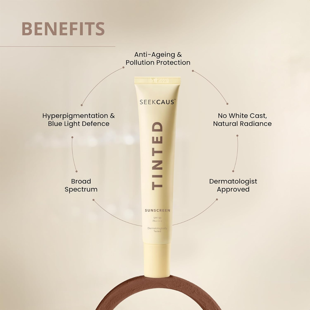 Seekcaus Tinted Sunscreen Gel SPF 50 PA++++