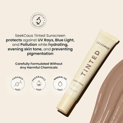 Seekcaus Tinted Sunscreen Gel SPF 50 PA++++