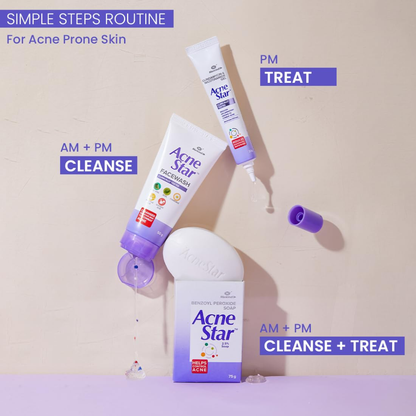Acnestar Unisex Face Wash - (50 Gr, 2 Pc)