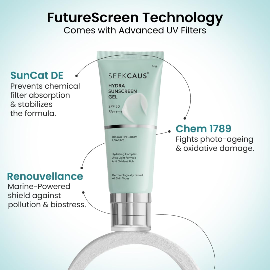 Seekcaus Hydra Sunscreen Gel SPF 50 PA++++