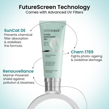 Seekcaus Hydra Sunscreen Gel SPF 50 PA++++