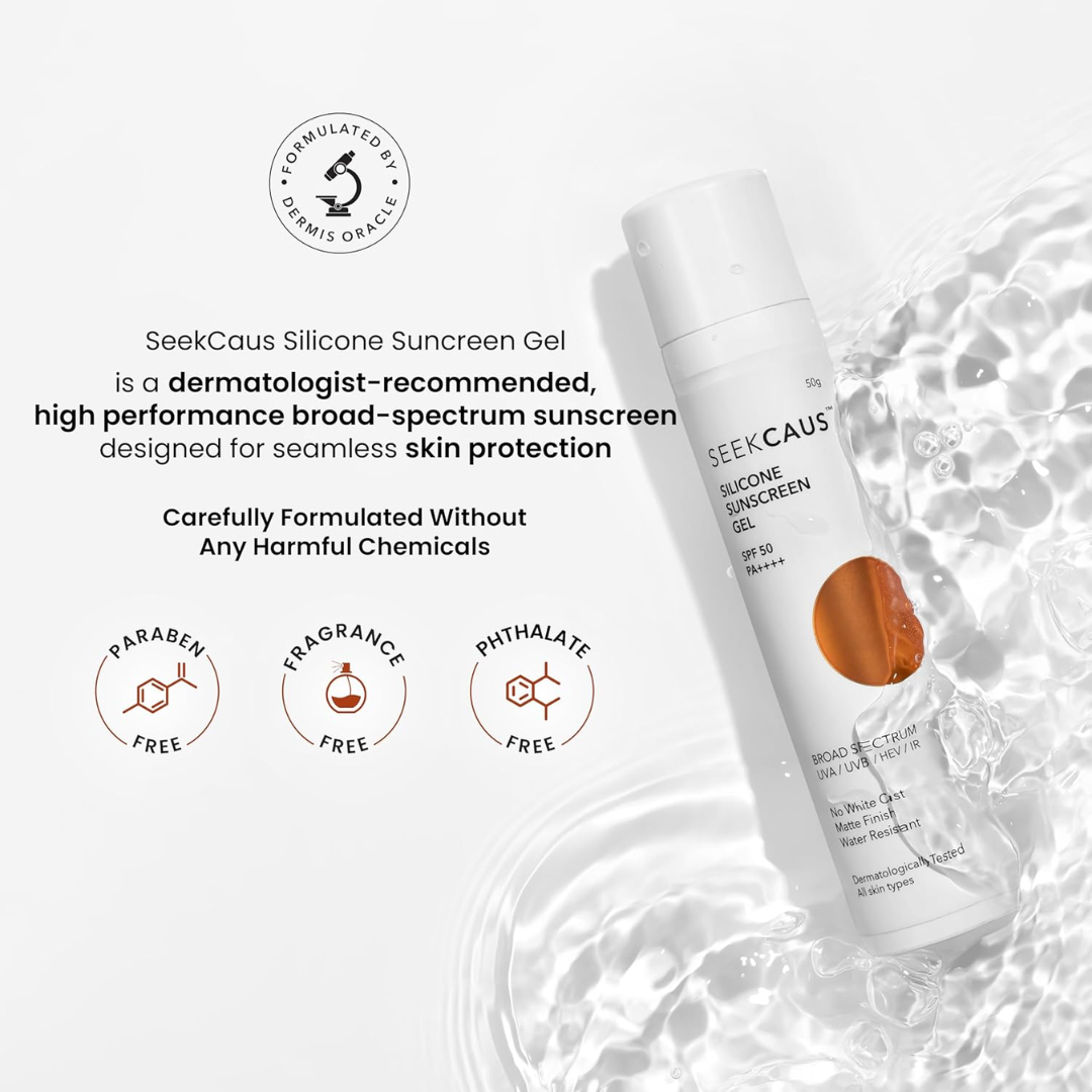 Seekcaus Silicone Sunscreen Gel SPF 50 PA++++