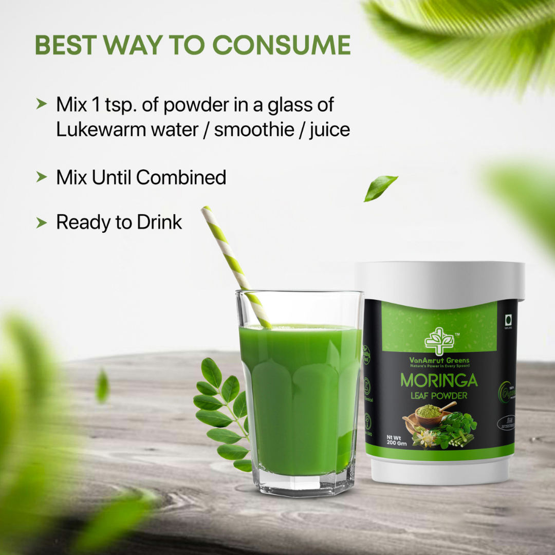 VanAmrut Greens Moringa Leaf Powder | 200gm