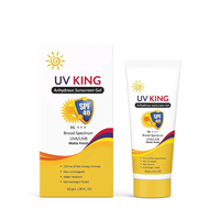 UV KING Anhydrous Sunscreen Gel, SPF 40, Broad Spectrum UVA/UVB Protection, Oil-Free Matte Finish, Water Resistant, Dermatologist Tested, 50g
